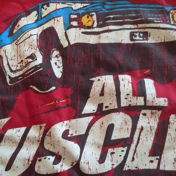 🍁2/$7🍁 CHILDREN'S PLACE Red All Muscle Car Graphic Long Sleeve Shirt - Picture 2 of 3